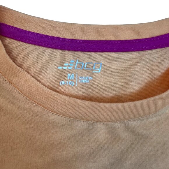 Girls BCG Peanut Butter & Jelly PB&J Top Girls Size Med Orange Short Sleeve - Picture 4 of 6